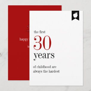 Milestone Birthday 30th Birthday Card