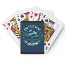 Milestone Birthday Funny Quote Playing Cards