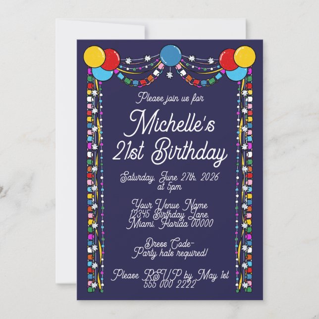 Milestone Birthday Invite (Front)