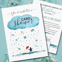Milestone Birthday Shower by Mail Card Shower