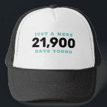 Milestone Birthday Trucker Hat<br><div class="desc">Fun personalized birthday cap for any birthday,  change the text yourself when you order</div>