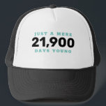 Milestone Birthday Trucker Hat<br><div class="desc">Fun personalized birthday cap for any birthday,  change the text yourself when you order</div>