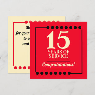 Milestone employee anniversary recognition award invitation
