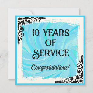 Milestone employee anniversary recognition award invitation