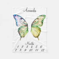 Milestone Pink Butterfly Wings Baby Keepsake