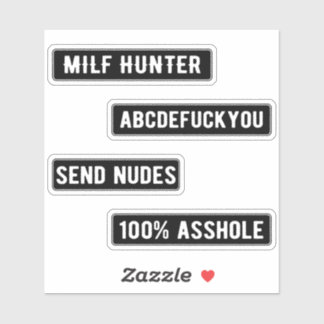 Milf Hunter Sticker Pack (Black)