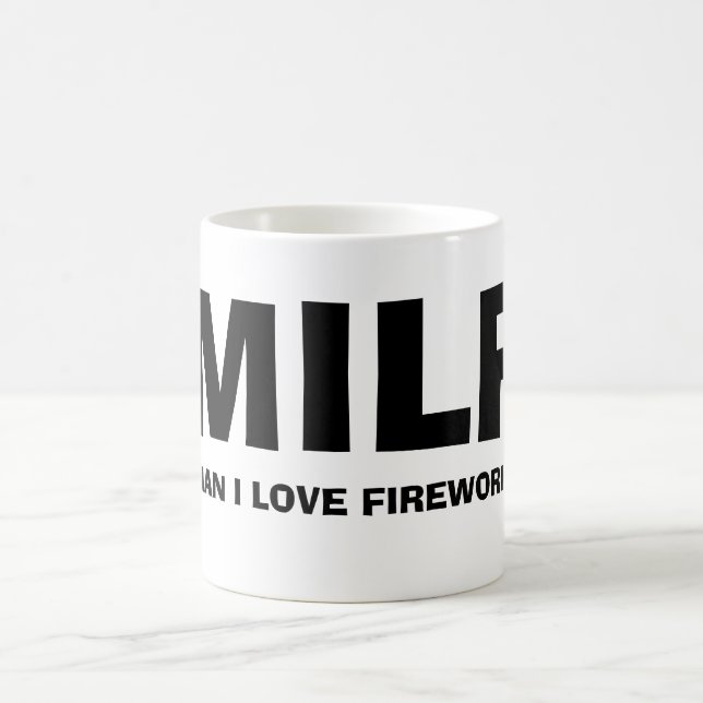 MILF - MAN I LOVE FIREWORKS COFFEE MUG (Center)