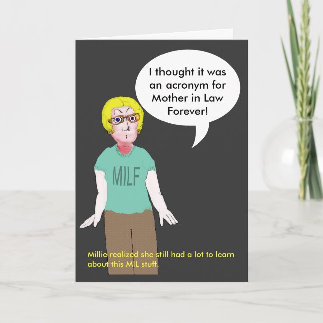 MILF - Mother in Law Forever Card (Front)