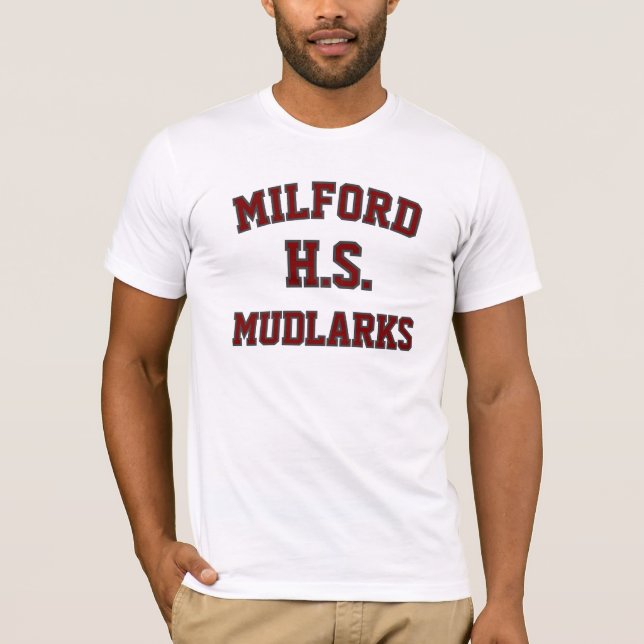 Milford High School Mudlarks T-Shirt (Front)