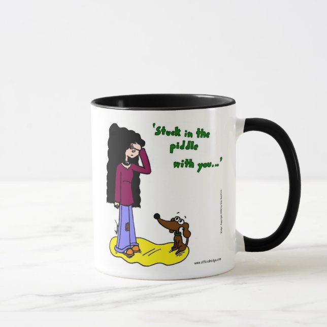 Milieu "Coincé Dans L'Aiguille Avec Vous" Mug (Droite)