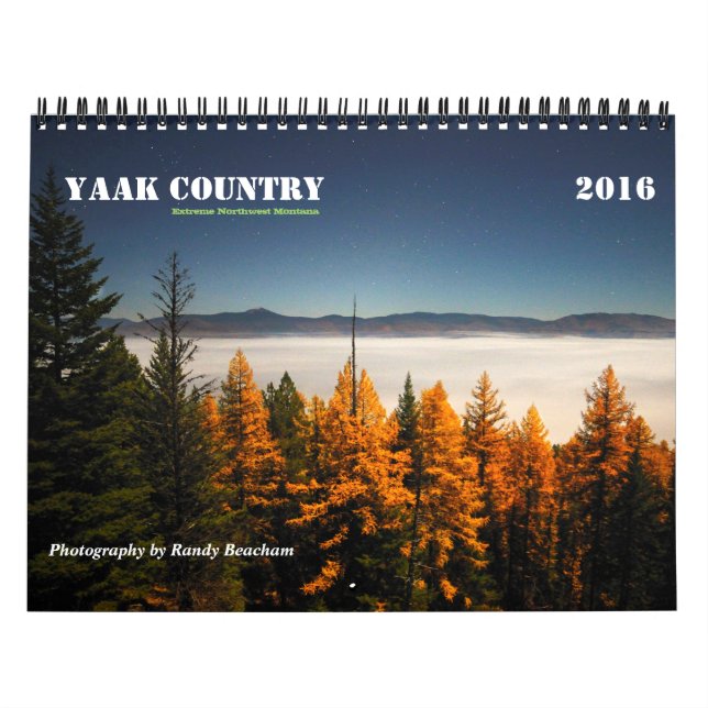 Milieu du calendrier 2016 de pays de Yaak (Protection)