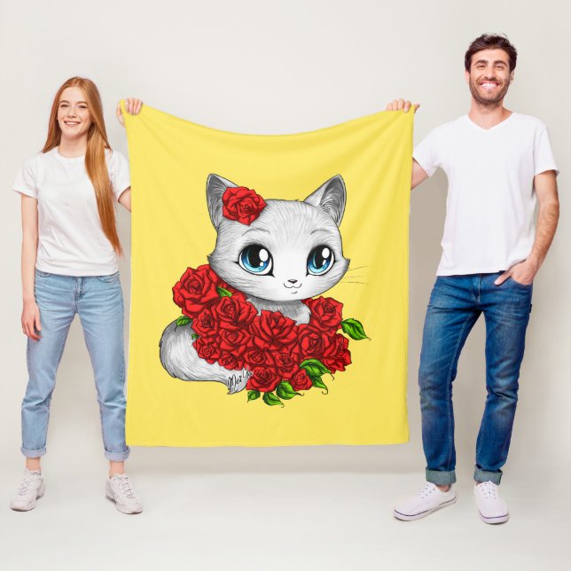 MILIEU rose romantique de couverture d'ouatine de (En situation)