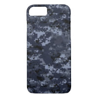 Militaire Camo bleu à peine Il iPhone 7 Coque