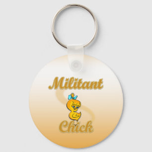 Militant Chick Keychain