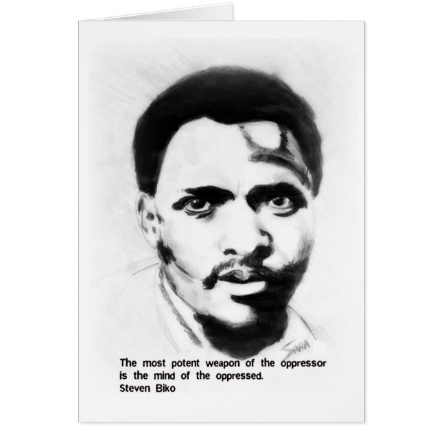 Militant pour la liberté Steven Biko (Devant)