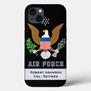 Military Air Force Defence emblem personalize iPhone 13 Case
