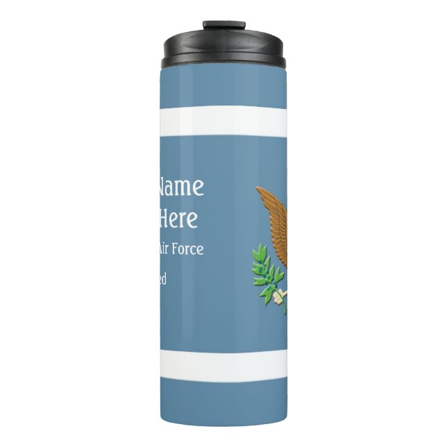 Military Air Force Defence emblem Personalize Thermal Tumbler (Front)