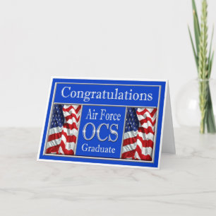 Military Air Force OCS Graduation Card