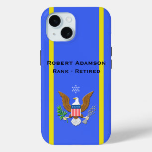 Military American emblem personalize iPhone 15 Case