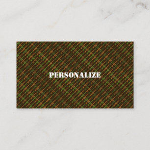 Military Armed Forces Recruiter Camo Gun Brown Business Card