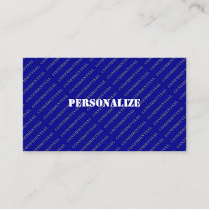 Military Armed Forces Recruiter Style Blue Space Business Card