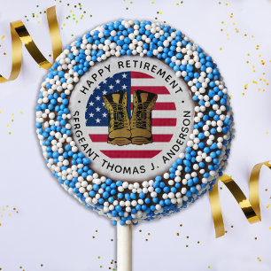 Military Army Retirement Party USA American Flag 