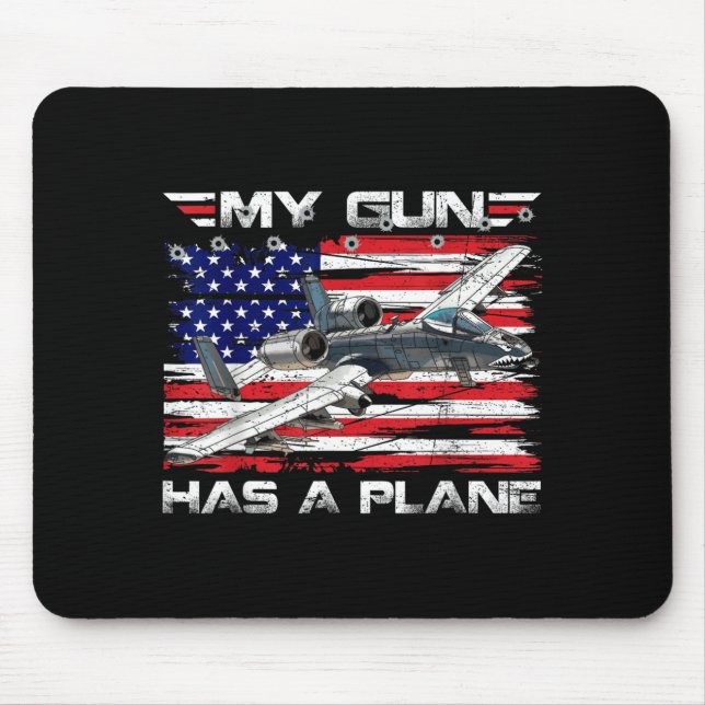 Military Attack Jet Close Air Support Aircraft Has Mouse Pad (Front)