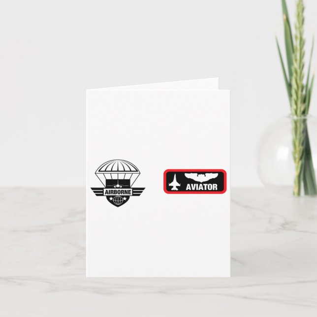 Military Aviator Jet Fighter Pilot Halloween Costu Card (Front)