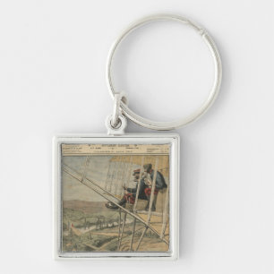 Military aviators on the Eastern front Keychain
