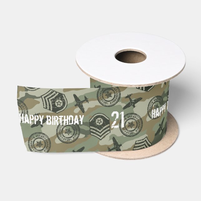 Military badges satin ribbon (Spool)