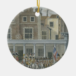 Military Band at St. James' Palace, late 18th cent Ceramic Ornament