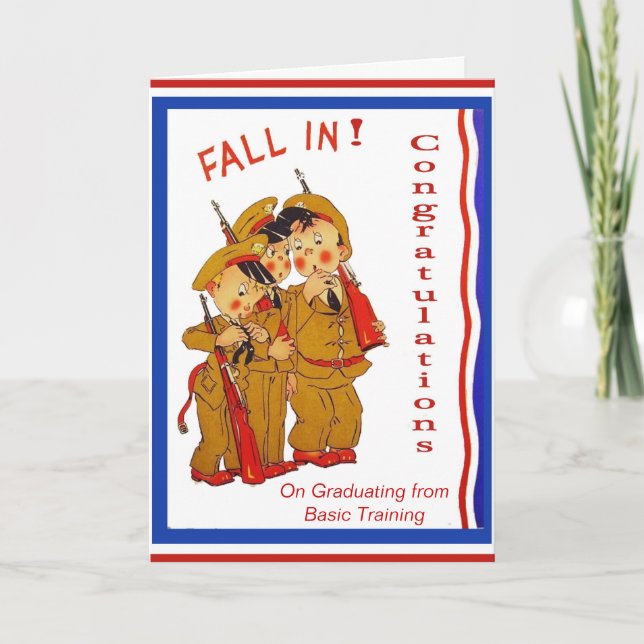 Military Basic Training Graduation Card (Front)