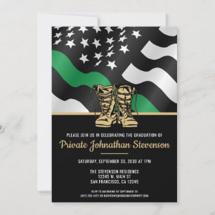 Military Basic Training Graduation Patriotic Party Invitation