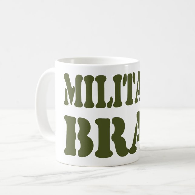 MILITARY BRAT COFFEE MUG (Front Left)