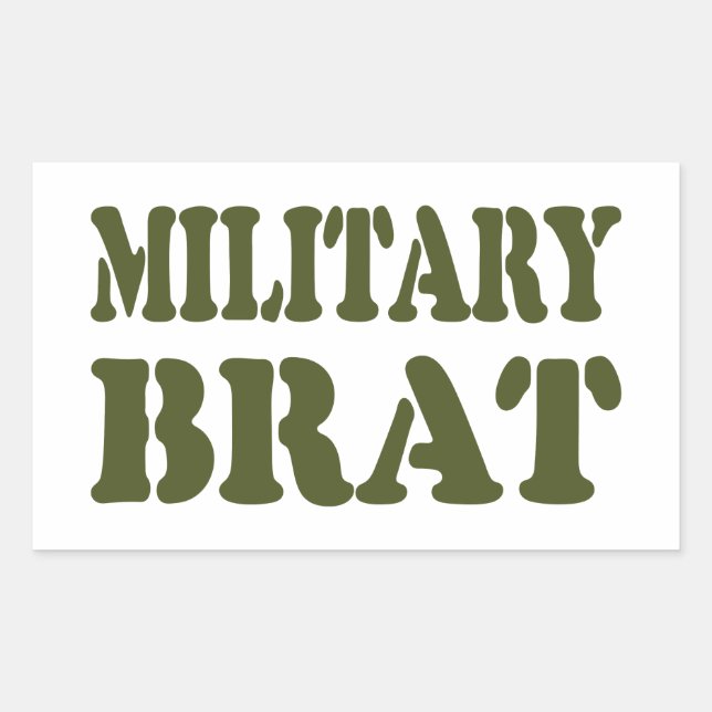 MILITARY BRAT STICKER (Front)