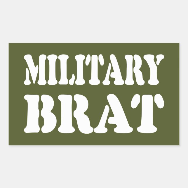 MILITARY BRAT STICKER (Front)