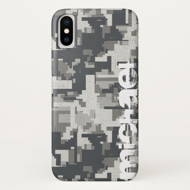 Military bricks grey  Case-Mate iPhone case (Back)