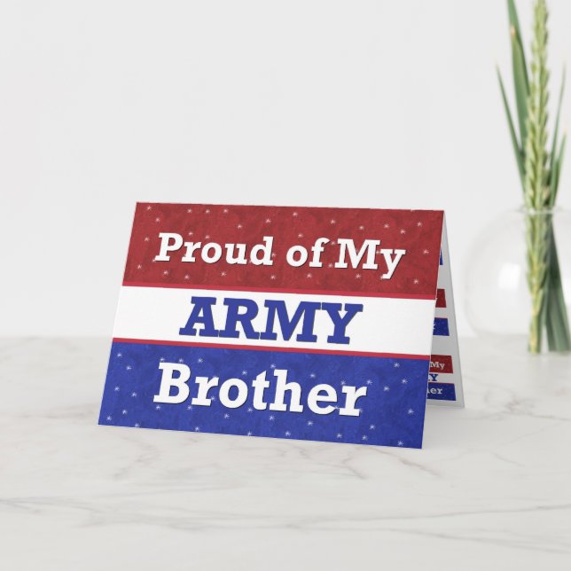 Military - BROTHER in Army - Thinking of You Card (Front)