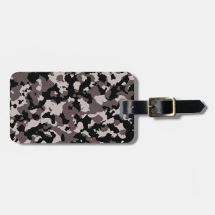 Military Brown Camouflage Pattern Luggage Tag