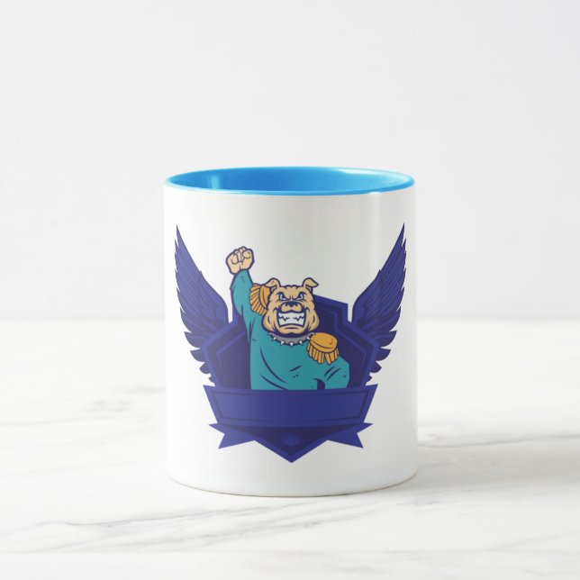 Military Bulldog Commander Coffee Mug (Center)