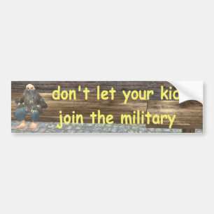 military bumper sticker