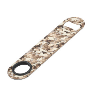 Military Camo Bottle Opener Bar Key