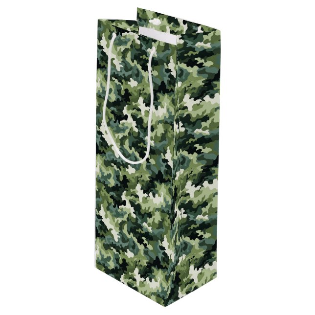 Military Camo Gift Bag (Front Angled)