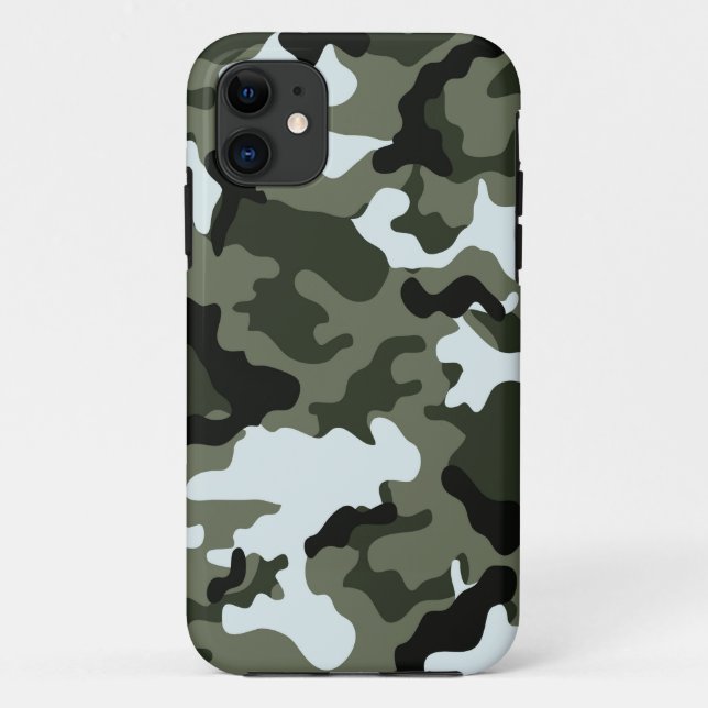 Military Camo Pattern Case-Mate iPhone Case (Back)