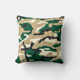 Military Camo Pillow Army Camouflage Throw Pillow