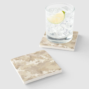 Military Camo Print  Stone Coaster