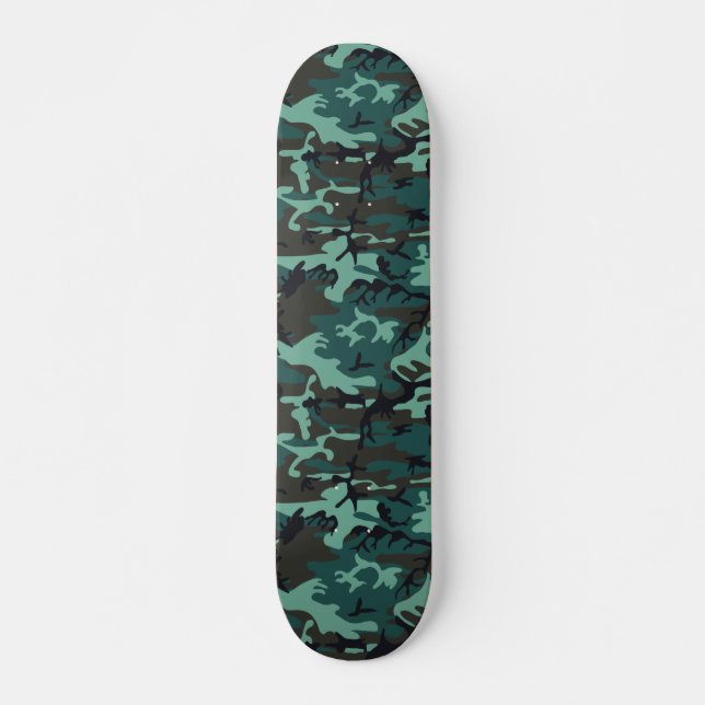 Military Camouflage 7 1/8" Skateboard (Front)