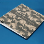 Military Camouflage Camo tan Green Army Binder<br><div class="desc">This design was created though digital art. It may be personalized in the area provide or customizing by choosing the click to customize further option and changing the name, initials or words. You may also change the text colour and style or delete the text for an image only design. Contact...</div>