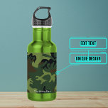 Military Camouflage Custom Water Bottle<br><div class="desc">Display your style and that you mean business with this military camouflage pattern of 4 colours printed in an interlocking pattern. Customize it by adding your name or a personal motto directly onto the bottle.  Use it for your inspiration during your workouts!</div>