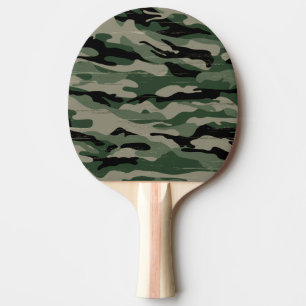 Military camouflage design ping pong paddle